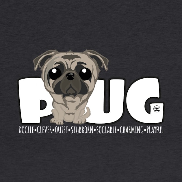 Pug - DGBigHead by DoggyGraphics